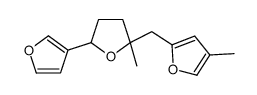 2-[[5-(furan-3-yl)-2-methyloxolan-2-yl]methyl]-4-methylfuran Structure