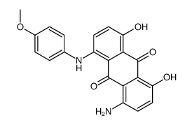 1-amino-4,5-dihydroxy-8-[(4-methoxyphenyl)amino]anthraquinone Structure