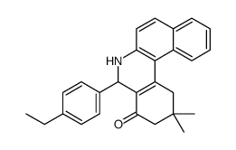 5-(4-ethylphenyl)-2,2-dimethyl-1,3,5,6-tetrahydrobenzo[a]phenanthridin-4-one Structure