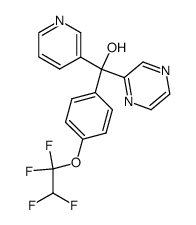 pyrazin-2-yl-pyridin-3-yl-[4-(1,1,2,2-tetrafluoro-ethoxy)-phenyl]-methanol Structure