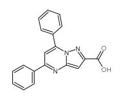 5,7-Diphenylpyrazolo[1,5-a]pyrimidine-2-carboxylic acid结构式