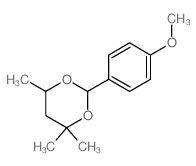 2-(4-methoxyphenyl)-4,4,6-trimethyl-1,3-dioxane structure