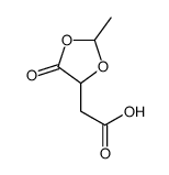 2-(2-methyl-5-oxo-1,3-dioxolan-4-yl)acetic acid结构式