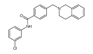 N-(3-chlorophenyl)-4-(3,4-dihydro-1H-isoquinolin-2-ylmethyl)benzamide Structure