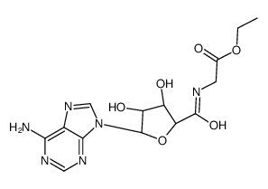 ethyl 2-[[(2S,3S,4R,5R)-5-(6-aminopurin-9-yl)-3,4-dihydroxyoxolane-2-carbonyl]amino]acetate Structure