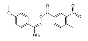 [(Z)-[amino-(4-methoxyphenyl)methylidene]amino] 4-methyl-3-nitrobenzoate结构式