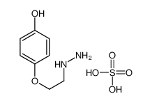 4-(2-hydrazinylethoxy)phenol,sulfuric acid结构式