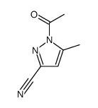 1H-Pyrazole-3-carbonitrile, 1-acetyl-5-methyl- (9CI)结构式