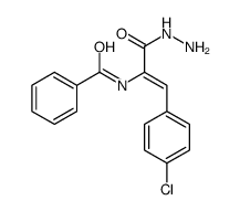 N-[1-(4-chlorophenyl)-3-hydrazinyl-3-oxoprop-1-en-2-yl]benzamide结构式