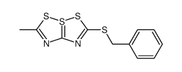 2-benzylsulfanyl-6-methyl-4λ4-[1,2,4]dithiazolo[1,5-b][1,2,4]dithiazole结构式