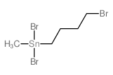 Stannane,dibromo(4-bromobutyl)methyl- Structure