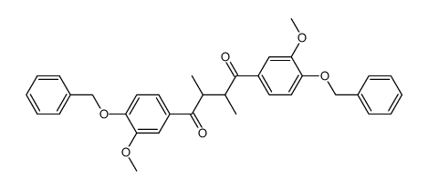 (+-)-2,3-Bis-(4-benzyloxy-3-methoxy-benzoyl)-butan结构式