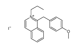 1-[(4-methoxyphenyl)methyl]-2-propylisoquinolin-2-ium,iodide Structure