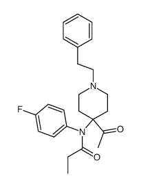 N-(4-acetyl-1-phenethyl-piperidin-4-yl)-N-(4-fluoro-phenyl)-propionamide Structure