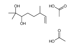 acetic acid,2,6-dimethyloct-7-ene-2,3-diol Structure