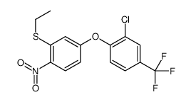2-chloro-1-(3-ethylsulfanyl-4-nitrophenoxy)-4-(trifluoromethyl)benzene结构式