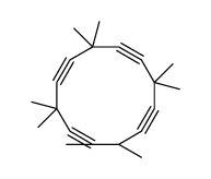 3,3,6,6,9,9,12,12-octamethylcyclododeca-1,4,7,10-tetrayne Structure