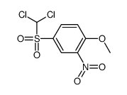 4-(dichloromethylsulfonyl)-1-methoxy-2-nitrobenzene结构式