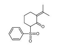2-(benzenesulfonyl)-6-propan-2-ylidenecyclohexan-1-one结构式