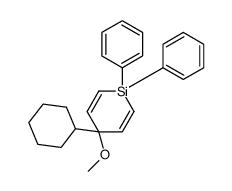4-cyclohexyl-4-methoxy-1,1-diphenylsiline Structure
