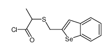 2-(1-benzoselenophen-2-ylmethylsulfanyl)propanoyl chloride Structure