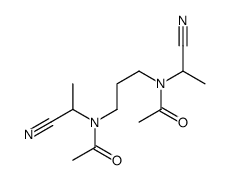 N-[3-[acetyl(1-cyanoethyl)amino]propyl]-N-(1-cyanoethyl)acetamide结构式