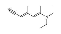 5-(diethylamino)-3-methylhexa-2,4-dienenitrile Structure