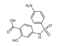 2-hydroxy-4-sulfanilylamino-benzoic acid Structure