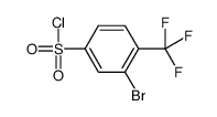 3-bromo-4-(trifluoromethyl)benzenesulfonyl chloride结构式