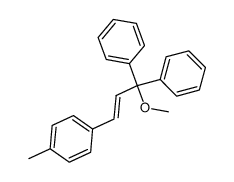 1-((E)-3-Methoxy-3,3-diphenyl-propenyl)-4-methyl-benzene Structure