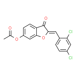 2-(2,4-dichlorobenzylidene)-3-oxo-2,3-dihydro-1-benzofuran-6-yl acetate picture