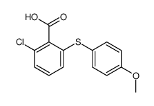 2-chloro-6-(4-methoxyphenyl)sulfanylbenzoic acid Structure