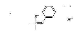 N-dimethylphosphinothioyl-N-trimethylstannylaniline Structure