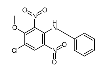 4-chloro-3-methoxy-2,6-dinitro-N-phenylaniline结构式