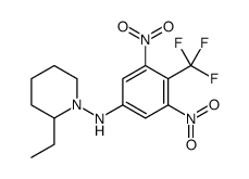 N-[3,5-dinitro-4-(trifluoromethyl)phenyl]-2-ethylpiperidin-1-amine Structure