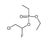 2-chloro-1-[ethoxy(ethyl)phosphoryl]oxy-1-fluoroethane结构式