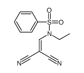 N-(2,2-dicyanoethenyl)-N-ethylbenzenesulfonamide Structure