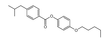 (4-pentoxyphenyl) 4-(2-methylpropyl)benzoate Structure