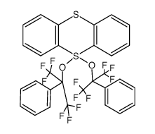 5,5-bis-(2,2,2-trifluoro-1-phenyl-1-trifluoromethyl-ethoxy)-5λ4-thianthrene Structure