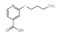 2-butylsulfanylpyridine-4-carboxylic acid Structure