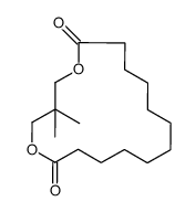 3,3-dimethyl-1,5-dioxacycloheptadecane-6,17-dione Structure