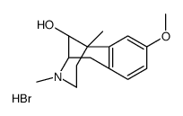 8-methoxy-3,6-dimethyl-1,2,3,4,5,6-hexahydro-2,6-methanobenzo[d]azocin-11-ol hydrobromide结构式