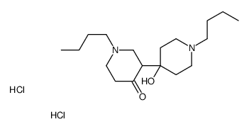 1-butyl-3-(1-butyl-4-hydroxypiperidin-4-yl)piperidin-4-one,dihydrochloride结构式