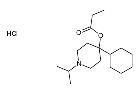 (4-cyclohexyl-1-propan-2-ylpiperidin-4-yl) propanoate,hydrochloride Structure