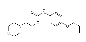 2-morpholin-4-ylethyl N-(2-methyl-4-propoxyphenyl)carbamate Structure