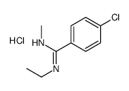 4-chloro-N-ethyl-N'-methylbenzenecarboximidamide,hydrochloride结构式