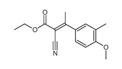 ethyl 2-cyano-3-(4-methoxy-3-methylphenyl)but-2-enoate Structure