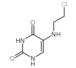 2,4(1H,3H)-Pyrimidinedione,5-[(2-chloroethyl)amino]- Structure