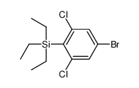 (4-bromo-2,6-dichlorophenyl)-triethylsilane结构式