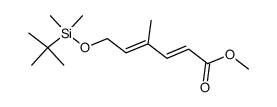 (2E,4E)-methyl 6-((tert-butyldimethylsilyl)oxy)-4-methylhexa-2,4-dienoate结构式